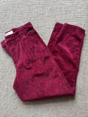 Hollister Burgundy Corduroy Pants